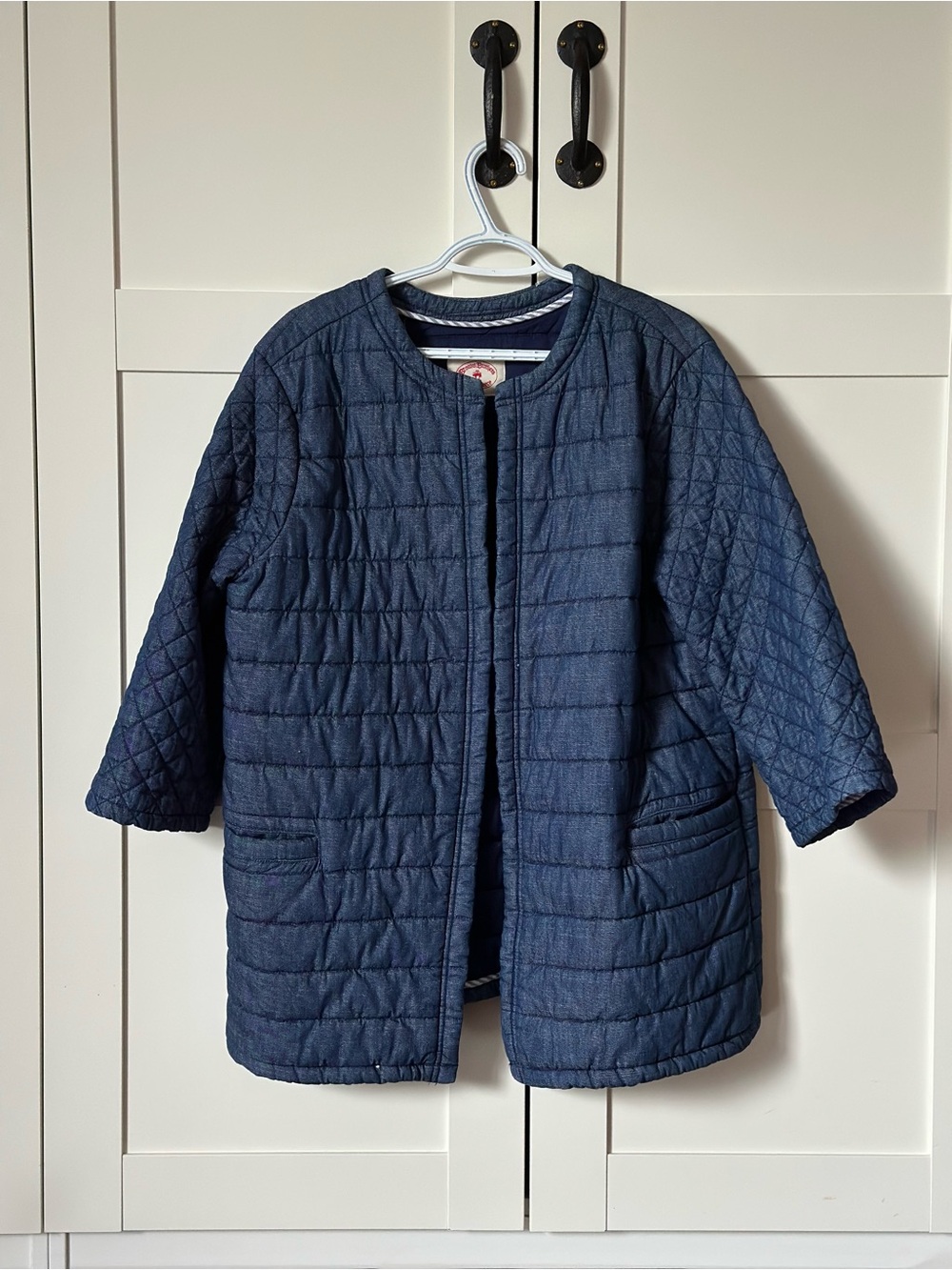 Brooks Brothers Quilted Navy Puffer Coat